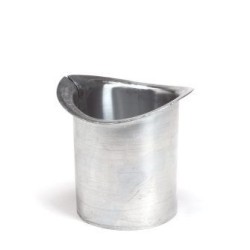 zinken tapeind OVAAL (Mastgoot)  Ø60 mm