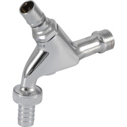 BPE beluchterkraan 1/2" sleutelbediening chroom