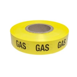 waarschuwingsband gas geel - rol a 250 mtr.
