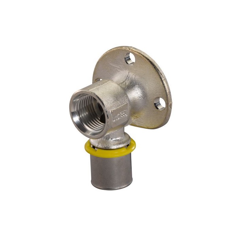 Uponor MLC-G gas pers-muurpl. flens 20x1/2