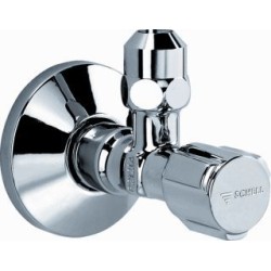 Shell Hoekstopkraan 3/8" x 10 met rozet chroom