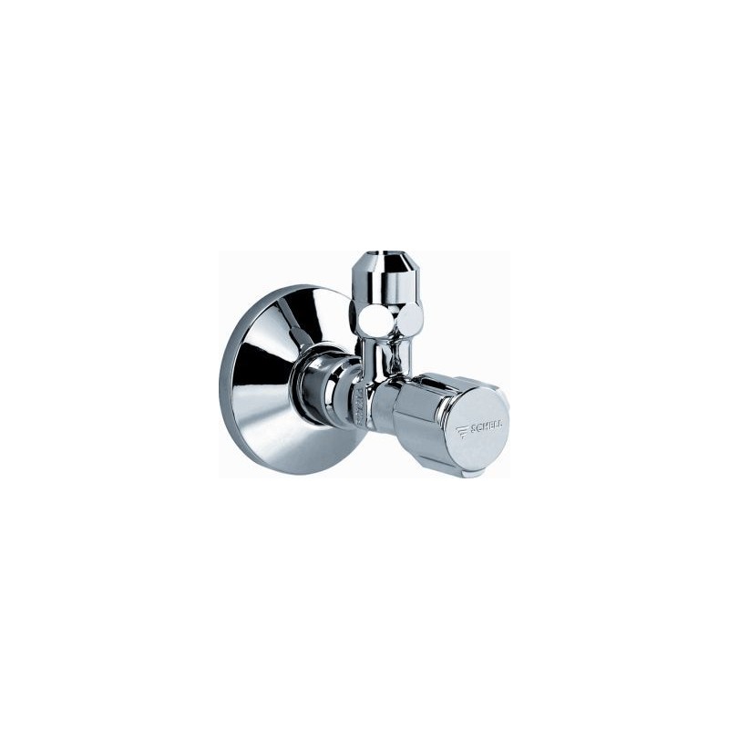 Shell Hoekstopkraan 3/8" x 10 met rozet chroom