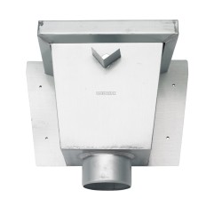 RHEINZINK Vergaarbak vierkant walsblank 100mm XL