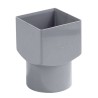 hwa overgangsstuk 100x100 vierkant naar rond 103 mm