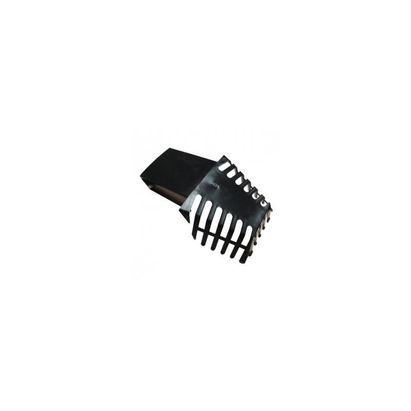 PE bladvanger U 60 x 80 mm zwart