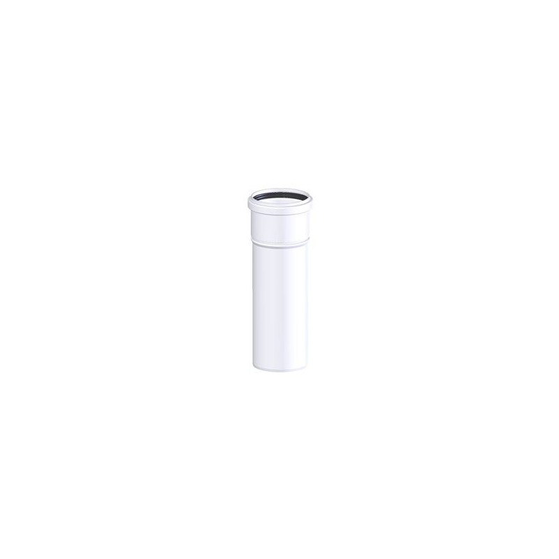 Cox Geelen PPs rookgasafvoer Ø80 lengte 250mm wit