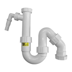 Sanit Sifon S-312 11/2" x 40mm met wasmachineaansluiting KOMO