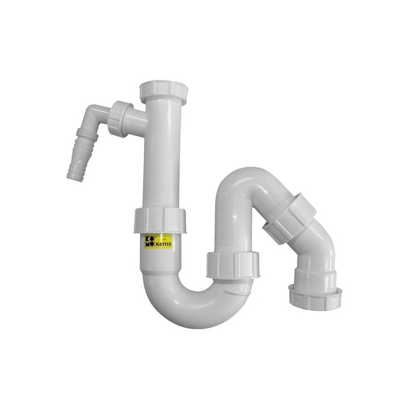 Sanit Sifon S-312 11/2" x 40mm met wasmachineaansluiting KOMO