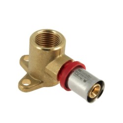 BONFIX Alu-pers muurplaat 1/2" bi.dr. x 16 mm H35 mm
