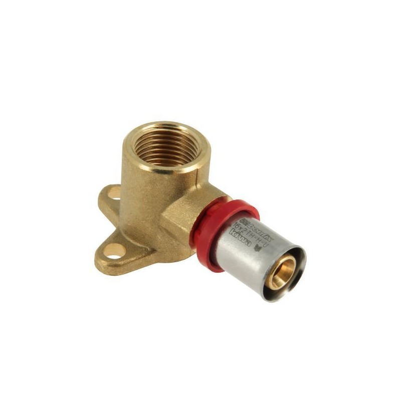 BONFIX Alu-pers muurplaat 1/2" bi.dr. x 16 mm H35 mm