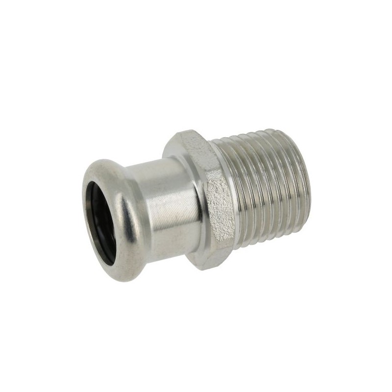 BONFIX M-press RVS-water puntstuk 1/2" bu.dr. x 12 mm
