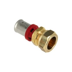 BONFIX Alu-pers rechte verloopkoppeling 16 x 15 mm knel