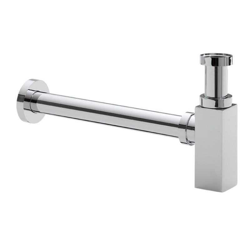 Rombo sifon vierkant 5/4" x 32 mm chroom