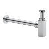 Rombo sifon vierkant 5/4" x 32 mm chroom