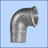 zwart malleable knie nr.92 bi.dr x bt.dr. 1/2"