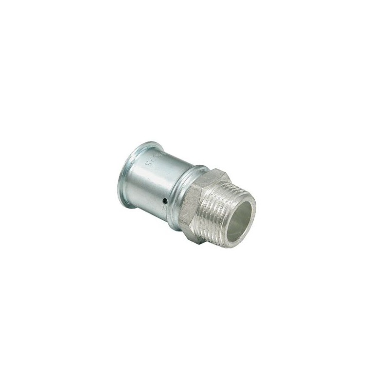 MultiTubo Persfitting metaal vertind puntstuk 18 x 1/2" bu.dr.