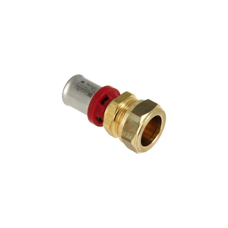 BONFIX Alu-pers rechte verloopkoppeling 16 x 12 mm knel