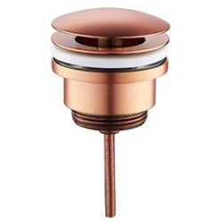 Wiesbaden Caral Luxe vaste waste 5/4" geborsteld koper