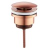 Wiesbaden Caral Luxe vaste waste 5/4" geborsteld koper