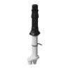 Rolux Universe Dakdoorvoer HR Par 80-80 PP/KS 60/100 schaal zwart