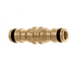 Geka Snelkoppeling messing plug 2-weg verbinder