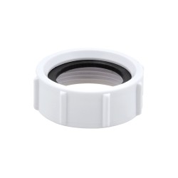 Mcalpine inlaatwartelmoer Ø40 wit - zonder rubberring