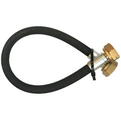 koppelslang - propaanslang EN853 (zwart) 75cm - 2 x shell