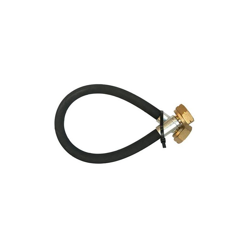 koppelslang - propaanslang EN853 (zwart) 75cm - 2 x shell