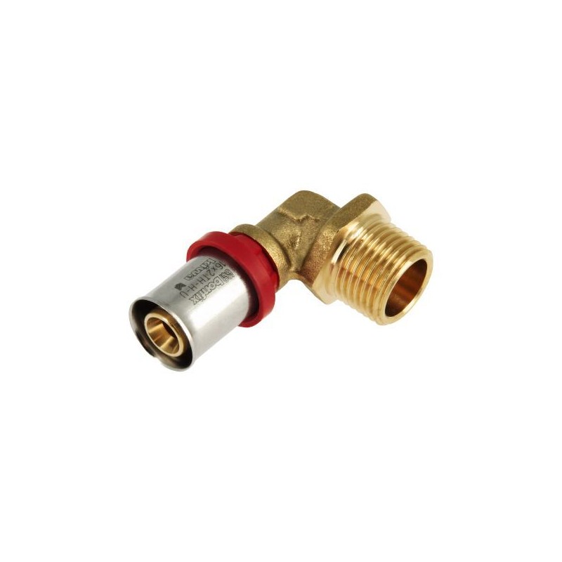 BONFIX Alu-pers kniekoppeling 1/2" bu.dr. x 16 mm