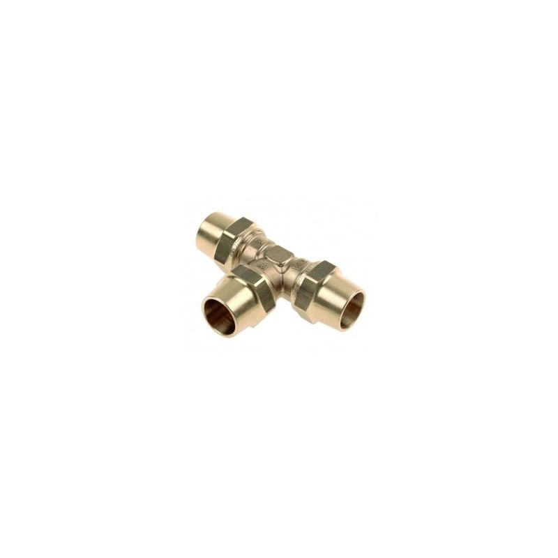 BONFIX BELGAS knel messing T-stuk 22 x 22 x 22 mm