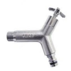 Geka Plus - nikkel Design water aftapkraan bu.dr. 1/2 x plug 7121XY