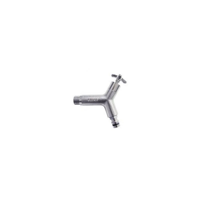 Geka Plus - nikkel Design water aftapkraan bu.dr. 1/2 x plug 7121XY