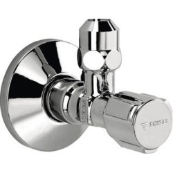 Shell Hoekstopkraan 1/2" x 10 met rozet - zelfdichtend