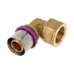 BONFIX Alu-pers kniekoppeling 3/4" bi.dr. x 26 mm