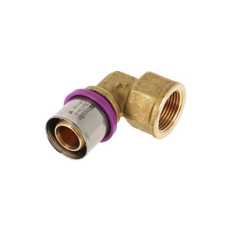 BONFIX Alu-pers kniekoppeling 3/4" bi.dr. x 26 mm