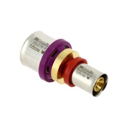 BONFIX Alu-pers rechte verloopkoppeling 26 x 16 mm