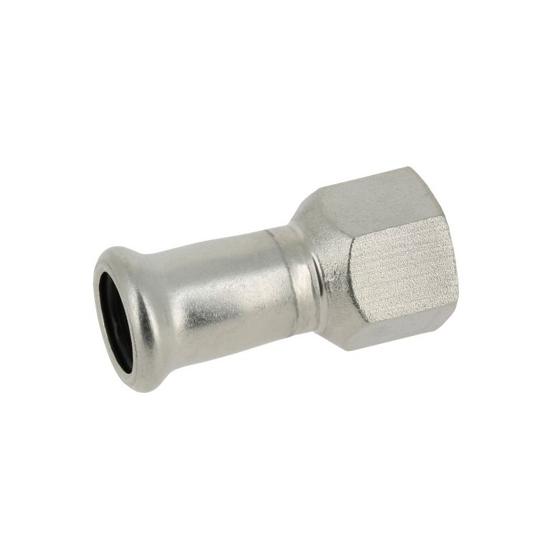 BONFIX M-press RVS-water schroefbus 3/8" bi.dr. x 12 mm