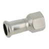 BONFIX M-press RVS-water schroefbus 3/8" bi.dr. x 12 mm