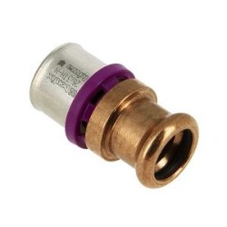 BONFIX Alu-pers rechte verloopkoppeling 26 x 22 mm M-press