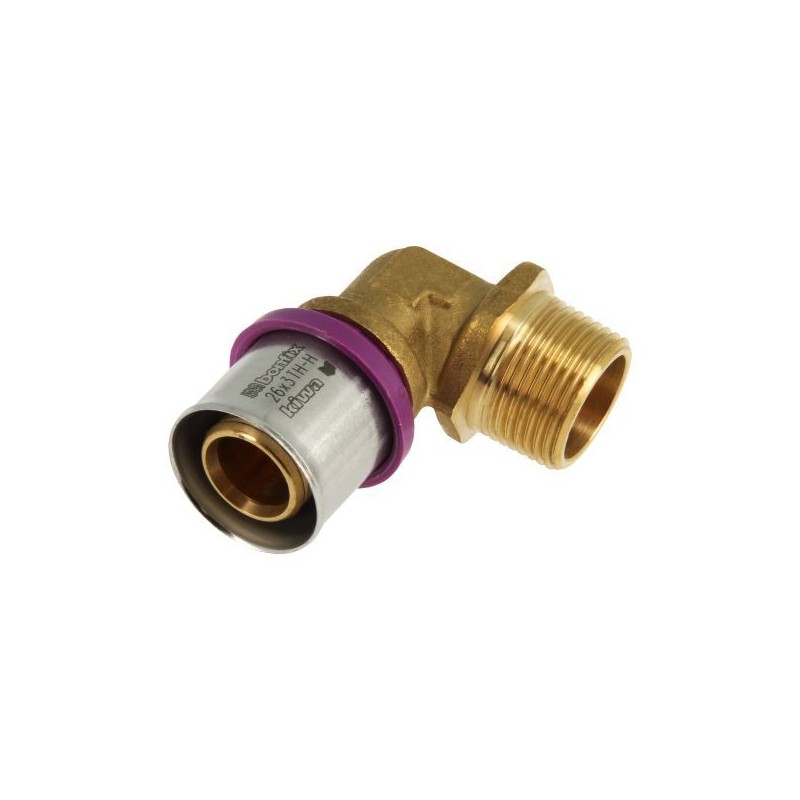 BONFIX Alu-pers kniekoppeling 3/4" bu.dr. x 26 mm