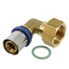 BONFIX Alu-pers 2-delige kniekoppeling vl. dichting 3/4" bi. x 20 mm