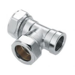 BONFIX Knel vertinde T-stuk 22 x 22 x 3/4" bi.dr.