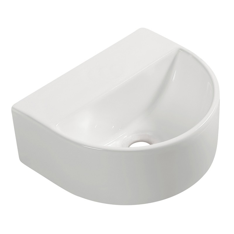 Lara fontein zonder kraangat 30 x 25 x 12 cm keramiek glans wit