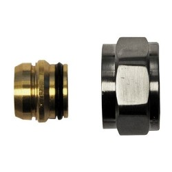 Riko luxe adaptor 15mm geborsteld staal