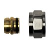 Riko luxe adaptor 15mm geborsteld staal