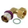 BONFIX Alu-pers 2-delige kniekoppeling vl. dichting 3/4" bi. x 26 mm