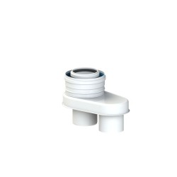 CoxDENS® PP/Alu adapter parallel - concentrisch Ø 80/80 - 80/125
