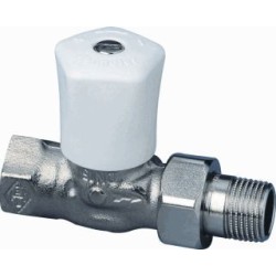 Heimeier radiatorkraan 3/8" Recht