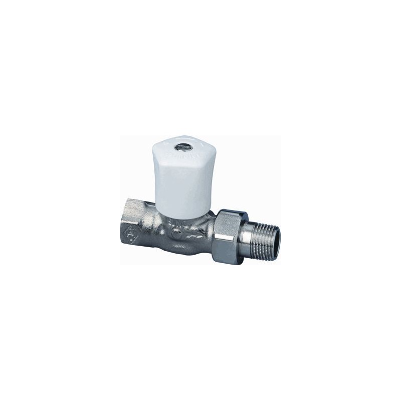 Heimeier radiatorkraan 3/8" Recht