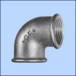 zwart malleable knie nr.90 bi.dr x bi.dr. 3/8" x 1/4"